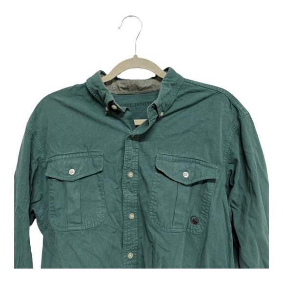 Southern Proper Long Sleeve Button Down Green The Henning Shirt 100% Cotton L - Picture 2 of 6